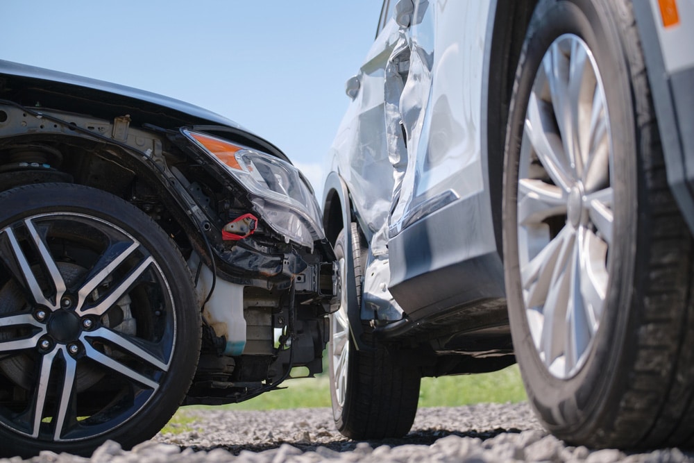 A Closer Look Of A Two Vehicle Accident