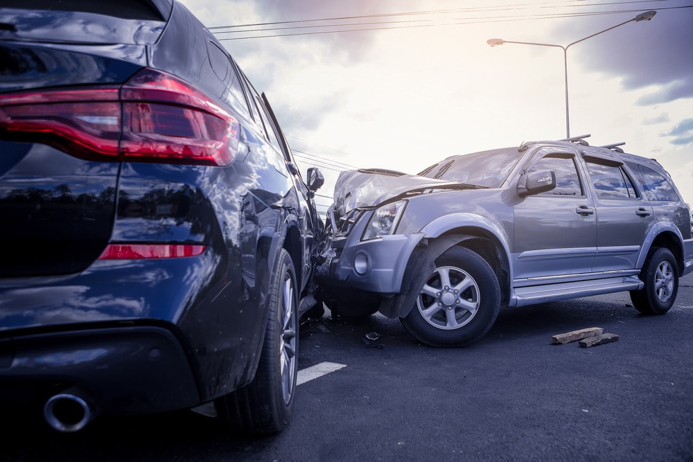 Collition of Two Vehicles on The Road