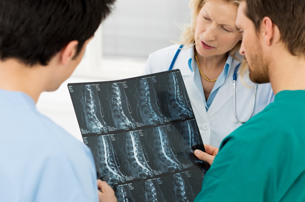 Medical Professionals Checking X-Ray Results